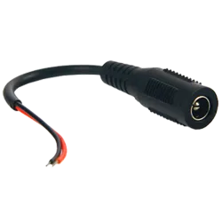 Cable Rojo/Negro paralelo - 400 mm de largo - Terminales positivo/negativo - Conector hembra estándar - Terminales pa... - Alarm