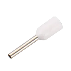 Punteras huecas de crimpado - Para Cables eléctrico - Sección del conductor 0.5mm² / AWG 22 - Color blanco - 200 Unid... - Alarm