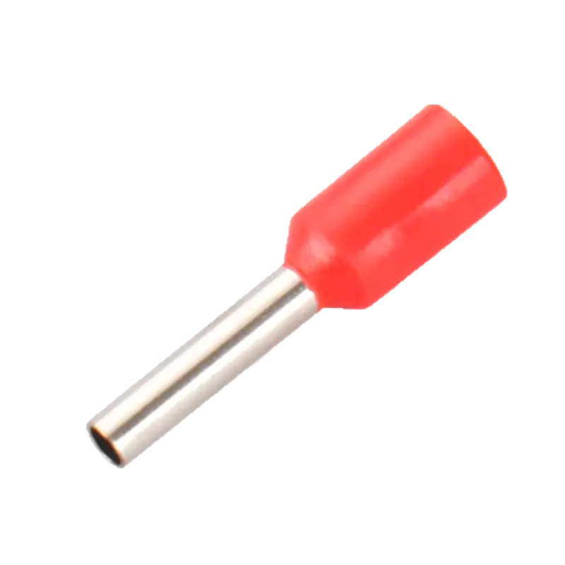 Punteras huecas de crimpado - Para Cables eléctrico - Sección del conductor 1mm² / AWG 18 - Color rojo - 200 Unidades - AlarmSys