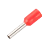 Punteras huecas de crimpado - Para Cables eléctrico - Sección del conductor 1mm² / AWG 18 - Color rojo - 200 Unidades - AlarmSys