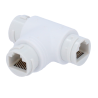 Adaptador RJ45 - Conector entrada RJ45 hembra - Conector salida 2 RJ45 hembra - Compatible UTP - IP66 - Color blanco