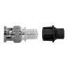 Conector BNC macho - Simple - Rápido - Reutilizable - Reciclable - Compatibilidad universal con Microcoaxial y RG59 - AlarmSyste