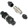 Conector coaxial doble F - Simple - Rápido - Reutilizable - Reciclable - Compatibilidad universal con coaxial - AlarmSystems.Sh