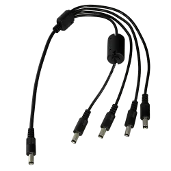 Distribuidor de alimentación - 1 jack hembra especial - 4 jack hembra estándar - Alimentación de hasta 4 cámaras - 1 ... - Alarm