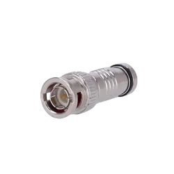 Conector - BNC rápido de compresión - Compatible con RG59 y CON115CRIM - 38 mm (Fo) - 10 mm (An) - 11 g - AlarmSystems.Shop