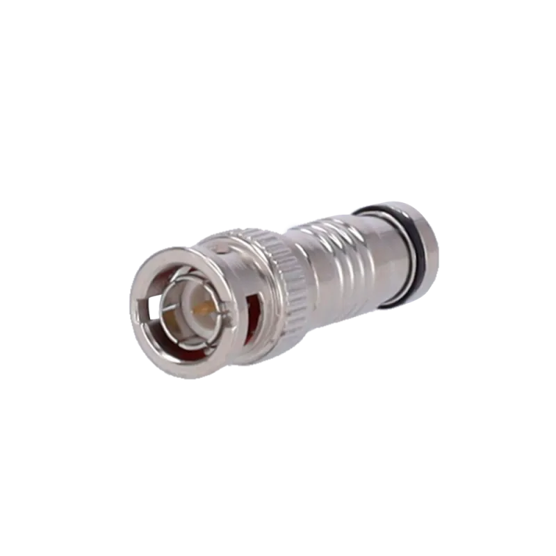 Conector - BNC rápido de compresión - Compatible con RG59 y CON115CRIM - 38 mm (Fo) - 10 mm (An) - 11 g - AlarmSystems.Shop