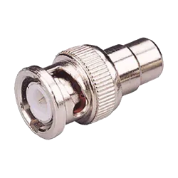 Conector - BNC macho - RCA hembra - 25 mm (Fo) - 10 mm (An) - 5 g - AlarmSystems.Shop