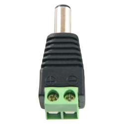 Safire - Conector DC macho - Salida +/ de 2 terminales - 38 mm (Fo) - 13 mm (An) - 5 g