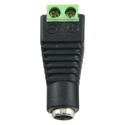 Conector SAFIRE - DC hembra - Salida +/ de 2 terminales - 36 mm (Fo) - 13 mm (An) - 5 g - AlarmSystems.Shop