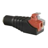 Safire - Conector DC hembra de fácil conexionado - Salida +/ de 2 terminales - 36 mm (Fo) - 13 mm (An) - 5 g - AlarmSystems.Shop