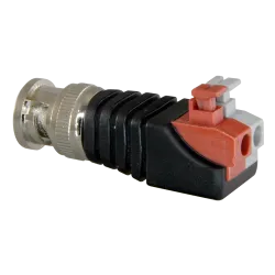 Safire - Conector BNC macho de fácil conexionado - Salida +/ de 2 terminales - 40 mm (Fo) - 13 mm (An) - 12 g - AlarmSystems.Sho