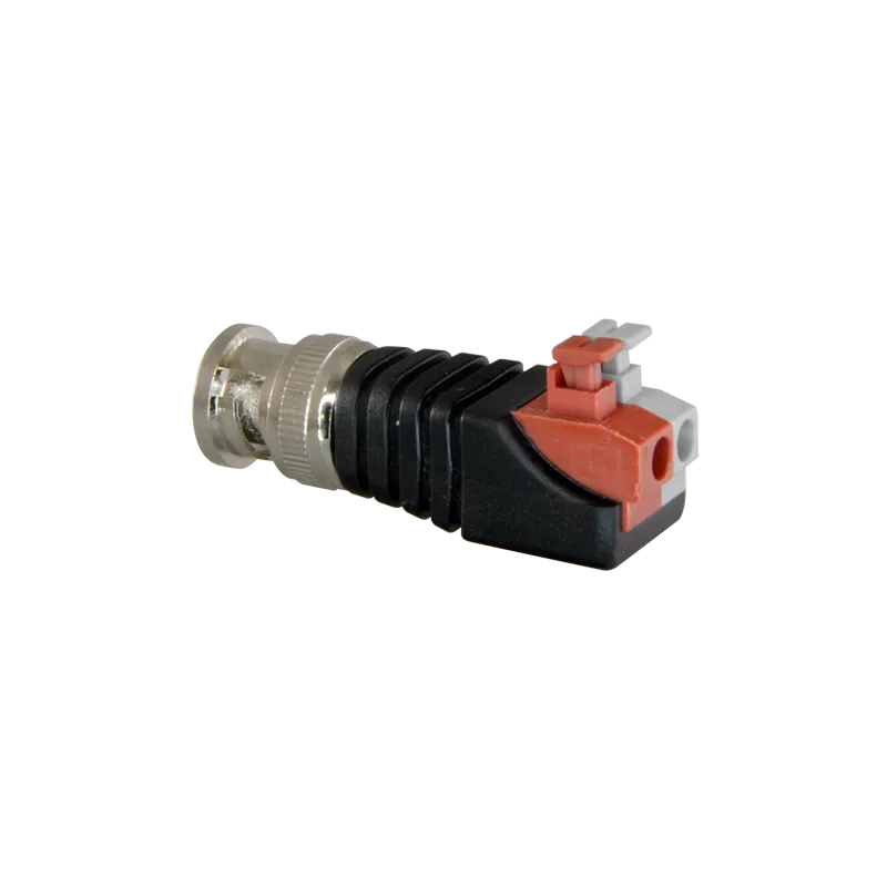 Safire - Conector BNC macho de fácil conexionado - Salida +/ de 2 terminales - 40 mm (Fo) - 13 mm (An) - 12 g - AlarmSystems.Sho