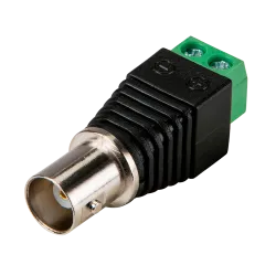 Conector SAFIRE - BNC hembra - Salida +/ de 2 terminales - 40 mm (Fo) - 14 mm (An) - 4 g - AlarmSystems.Shop