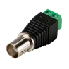 Conector SAFIRE - BNC hembra - Salida +/ de 2 terminales - 40 mm (Fo) - 14 mm (An) - 4 g - AlarmSystems.Shop