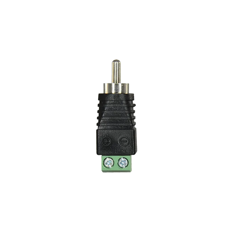 Conector SAFIRE - RCA macho - Salida +/ de 2 terminales - 36 mm (Fo) - 13 mm (An) - 5 g - AlarmSystems.Shop