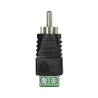 Conector SAFIRE - RCA macho - Salida +/ de 2 terminales - 36 mm (Fo) - 13 mm (An) - 5 g - AlarmSystems.Shop