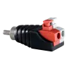 Safire - Conector RCA macho de fácil conexionado - Salida +/ de 2 terminales - 36 mm (Fo) - 13 mm (An) - 5 g - AlarmSystems.Shop