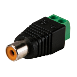 Conector - RCA hembra - Salida +/ de 2 terminales - 36 mm (Fo) - 13 mm (An) - 7 g