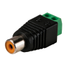 Conector - RCA hembra - Salida +/ de 2 terminales - 36 mm (Fo) - 13 mm (An) - 7 g