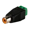 Conector - RCA hembra - Salida +/ de 2 terminales - 36 mm (Fo) - 13 mm (An) - 7 g - AlarmSystems.Shop