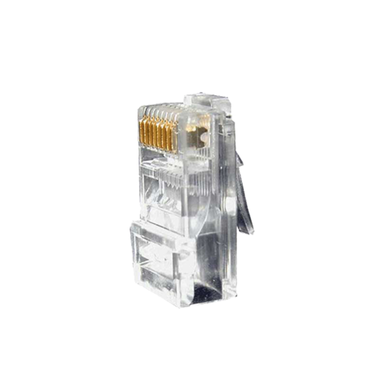 Conector - RJ45 para crimpar - Compatible con cable UTP - 20 mm (Fo) - 10 mm (An) - 5 g