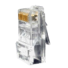 Conector - RJ45 para crimpar - Compatible con cable UTP - 20 mm (Fo) - 10 mm (An) - 5 g