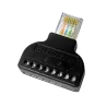 Adaptador de RJ45 a terminal - Conector RJ45 macho - 8 terminales - AlarmSystems.Shop