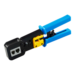 Herramienta crimpadora para conector pasante - Modelo profesional de alta calidad - Conectores: EZ-RJ45, RJ11, RJ12 y...