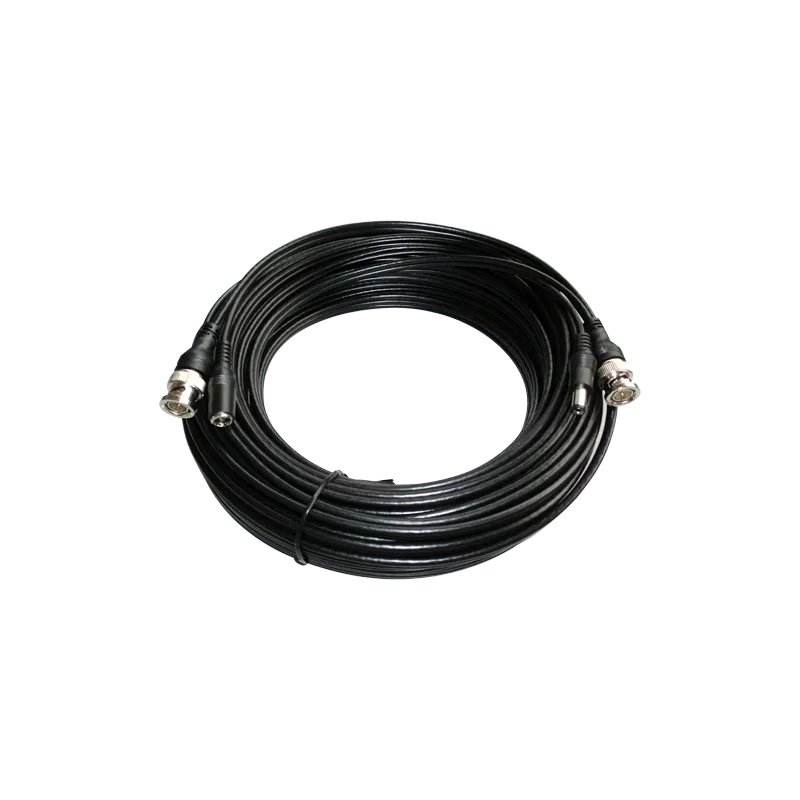 Cable combinado RG59 + DC - Conector BNC - 30 metros - Vídeo - Alimentación - Bajas pérdidas - AlarmSystems.Shop