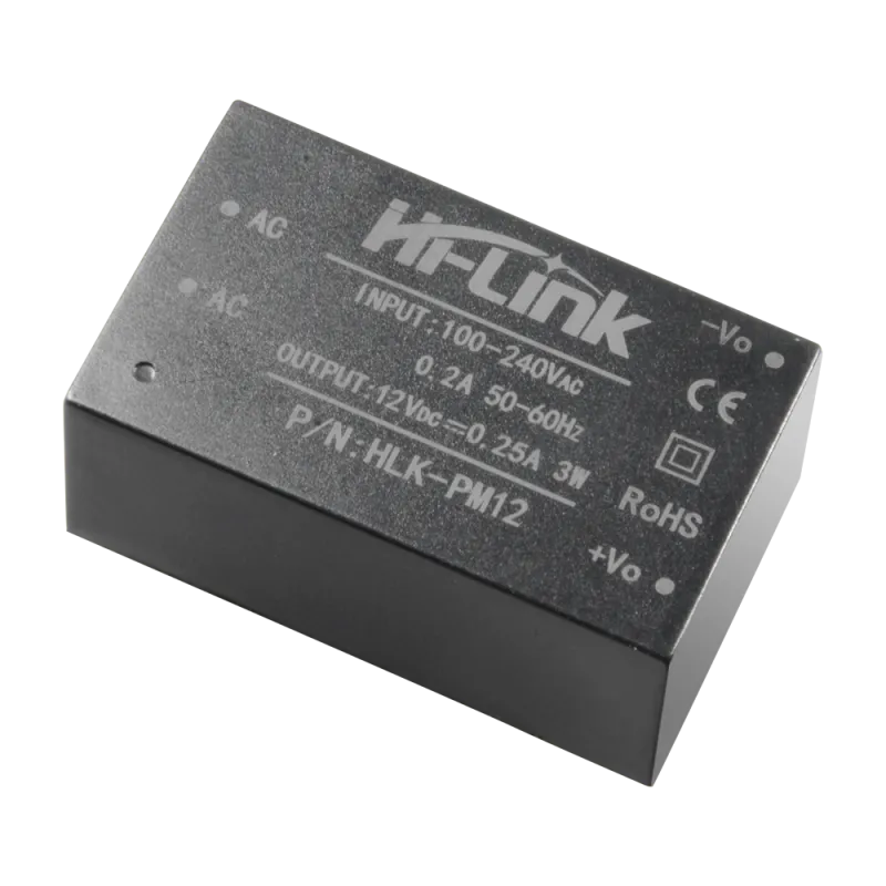 Alimentador electrónico - 12 V / 250 mA - Reducidas dimensiones - Dimensiones 34 (Al) x 15 (An) x 20 (Fo) mm - 20 g -... - Alarm
