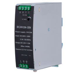 Fuente de alimentación conmutada - Salida DC 24 V 10 A / 240 W - 2 salidas - Voltaje entrada 90 V ~ 264 V - 100 (Fo) ...