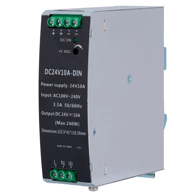 Fuente de alimentación conmutada - Salida DC 24 V 10 A / 240 W - 2 salidas - Voltaje entrada 90 V ~ 264 V - 100 (Fo) ... - Alarm