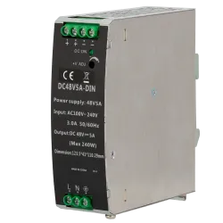 Fuente de alimentación conmutada - Salida DC 48 V 5 A / 240 W - 2 salidas - Voltaje entrada 100 V ~ 240 V - 123.5 (Al... - Alarm