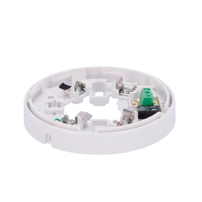 Base de perfil bajo con relé - Hasta 12VDC 0.5A / Terminal NO/NC/C - Compatible con detectores V2 y base alta - Neces... - Alarm