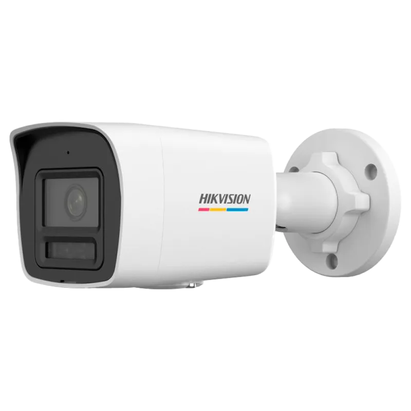 Cámara Bullet IP Hikvision - Gama Value - 4 MP | Lente 4.0 mm | ColorVu - IR 30 m | WDR 120 dB | Micrófono integrado... - Alarm
