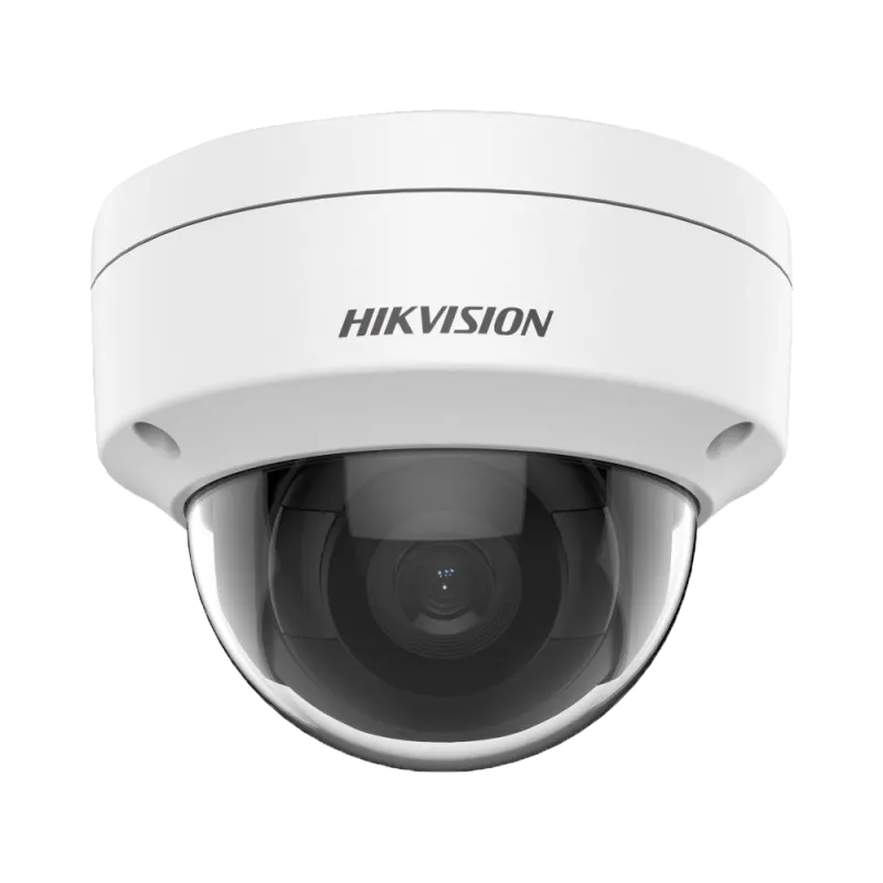 Cámara Domo IP Hikvision - Gama CORE - 4 MP | Lente 2.8 mm - IR 30 m | WDR 120 dB - PoE | H.265+ | IP67 | IK10 - WEB,... - Alarm