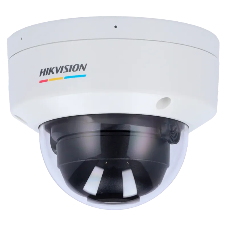 Cámara Domo IP Hikvision - Gama Value | microSD 512 GB - 4 MP | Lente 2.8 mm | Micrófono integrado - IR 30 m | WDR 12... - Alarm