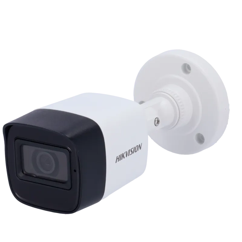 Hikvision - Cámara Bullet 4en1 Gama CORE - Resolución 5 Megapíxel - Lente 2.4 mm - EXIR IR alcance 20 m - Impermeable... - Alarm