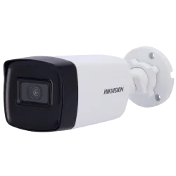 Hikvision - Cámara Bullet 4en1 Gama CORE - Resolución 5 Megapíxel (2560x1944) - Lente 3.6 mm - IR Alcance 40 m - Impe... - Alarm