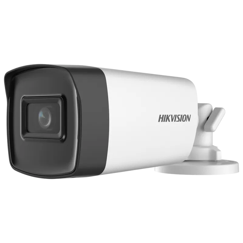 Hikvision - Cámara Bullet 4en1 Gama Value - Resolución 5 Megapíxel (2560x1944) - Lente 3.6 mm - IR Alcance 80 m - Imp... - Alarm