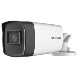 Hikvision - Cámara Bullet 4en1 Gama Value - Resolución 5 Megapíxel (2560x1944) - Lente 6 mm - IR Alcance 80 m - Imper... - Alarm