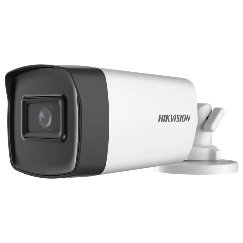 Hikvision - Cámara Bullet 4en1 Gama Value - Resolución 5 Megapíxel (2560x1944) - Lente 6 mm - IR Alcance 80 m - Imper... - Alarm