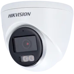 Hikvision - Cámara Domo 4en1 Gama VALUE - Resolución 3K (2960x1665) - Lente 3.6 mm | Luz híbrida alcance 40 m - Audio... - Alarm