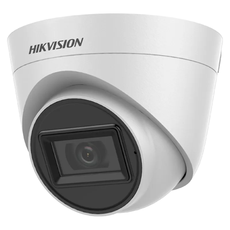Hikvision - Cámara Turret 4en1 Gama Value - Resolución 5 Megapíxel (2560x1944) - Lente 2.8 mm - Smart IR alcance 40 m... - Alarm