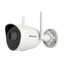 Cámara Bullet IP Hikvision - Gama Wi-Fi | microSD 512 GB - 4 MP | Lente 2.8 mm | 2 antenas - IR 30 m | WDR 120 dB - ... - Alarm