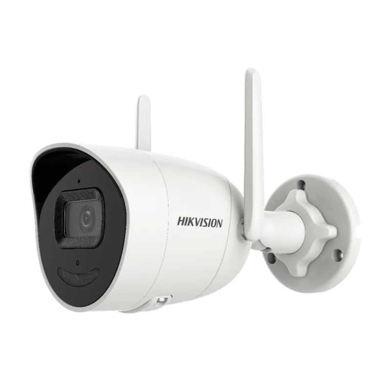 Cámara Bullet IP Hikvision - Gama Wi-Fi | microSD 512 GB - 4 MP | Lente 2.8 mm | 2 antenas - IR 30 m | WDR 120 dB - ... - Alarm