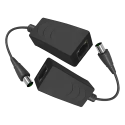 Extensor de IP por cable coaxial - Pasivo | No requiere alimentación - Emisor y receptor - Permite transmitir 1 canal... - Alarm