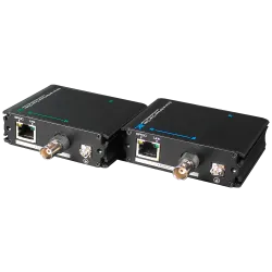 Extensor de IP por cable coaxial | PoE - Pasivo - Emisor y receptor - Permite transmitir 1 canal IP - Distancia máxim... - Alarm