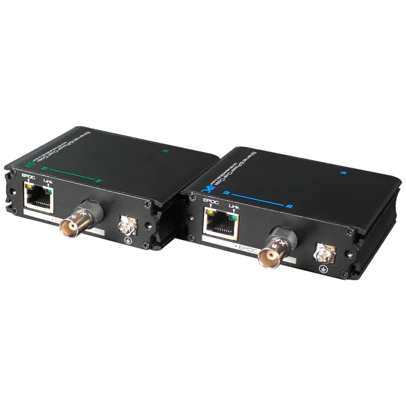 Extensor de IP por cable coaxial | PoE - Pasivo - Emisor y receptor - Permite transmitir 1 canal IP - Distancia máxim... - Alarm