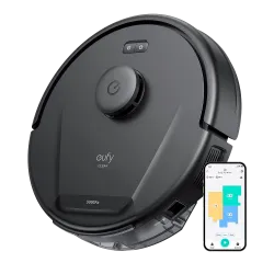 Robot aspirador y trapeador Eufy by Anker - Potencia máxima de 5000 Pa - Capacidad depósito Polvo 350 ml y agua 280 m... - Alarm